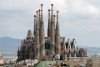 Antoni Gaudi's masterpiece, the Basilica Sangrada Familia, started in 1882 and still not completed.